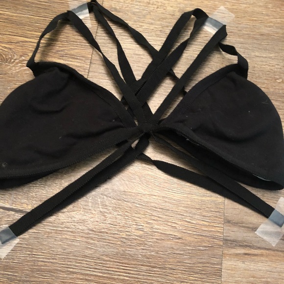 Strappy Black Bralette - Picture 2 of 3